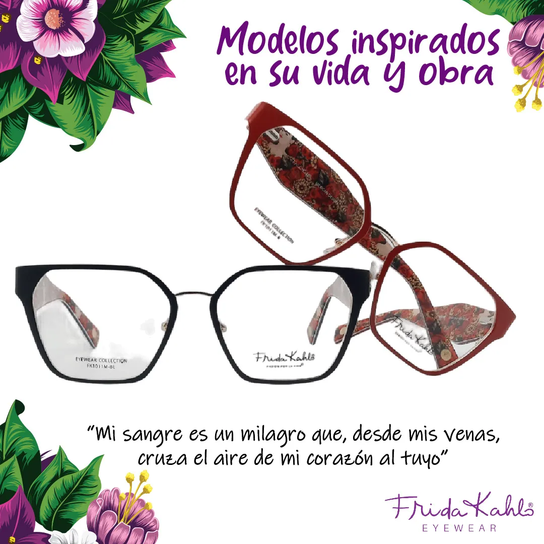 La Revolucion Optica ha llegado Descubre las Monturas Frida Kahlo en Grupo Colors Franja Ocular